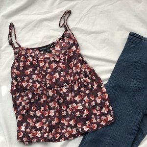 Floral Babydoll Tank Top